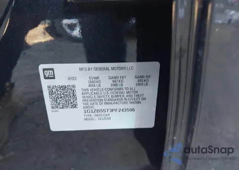 2023 Chevrolet Malibu Fwd Ls from USA, damaged, VIN 1G1ZB5ST3PF243596